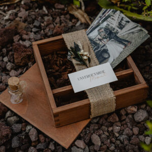 Wedding Box mit Fotoabzüge und USB-Stick